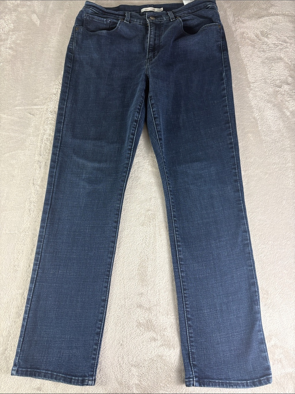 Dark Blue Women's Straight Leg Jeans size 10